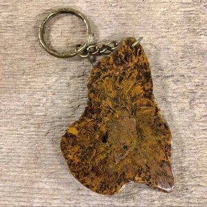 Handcrafted Jasper Rock Keychain